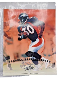 1997 Leaf Signature Autographs Terrell Davis 8x10 SP /2500 Denver Broncos Auto - Picture 1 of 3