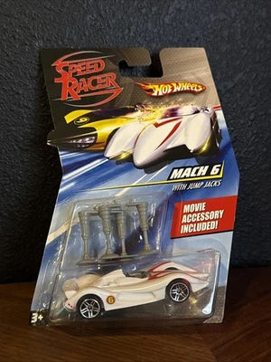 Coche Hot Wheels Speed Racer Mach 6 con gatos de salto M5921 1:64 - negro Foto 1 de 2