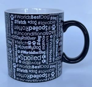 Tara Reed Designs World’s Best Dog Kaffeebecher Tasse Oversized Schwarz - Bild 1 von 9