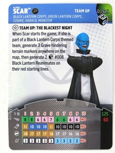 Lantern Legacy Team Up Card ~ SCAR #019a.1 HeroClix The Blackest Night - Picture 1 of 1