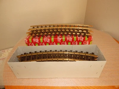 Vintage LGB G Gauge Brass 1500 x 12 Curves Train Track  R775 - 12 Pieces - Image 1 of 4