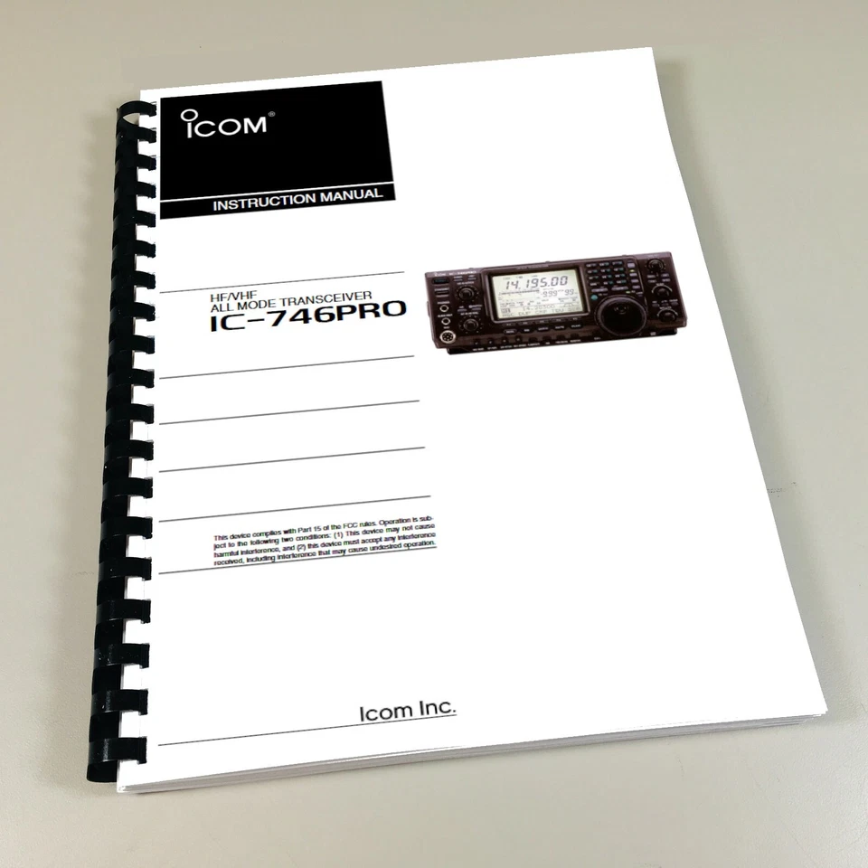 Icom IC-746PRO Manual de instrucciones 116 páginas Foto 1 de 1