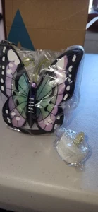 Neu im Karton 2009 Avon Lavendelblüte Schmetterling mit flammenlosem Teelicht - Bild 1 von 5