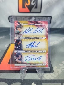 2024 Bowmans Best Diamondbacks Triple Auto Carroll Lawler Troy Gold/50 - Picture 1 of 2