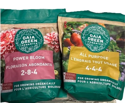 Gaia Green Power Bloom and All Purpose Organic 4-4-4. Conjunto 2-8-4 500g - Imagem 1 de 4