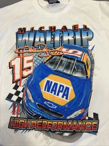 NEW Vtg Michael Waltrip#55 NASCAR Double Sided Racing T-Shirt Chase Authentic XL - Picture 1 of 4