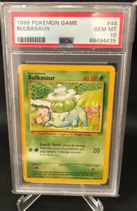 PSA 10 Bulbasaur 44/102 Base Set Unlimited Common Pokemon TCG - Picture 1 of 1
