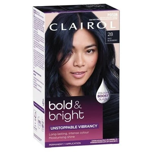 Clairol Bold & Bright Permanent Hair Color 28 Wild Blackberry MOISTURIZING SHINE - Picture 1 of 2