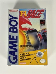 F-1 Race 1990 Nintendo Game Boy Box, no Game, Adapter and manual - Foto 1 di 6