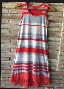 Girls Size Large 10 Striped Tank Maxi Dress - Picture 1 of 7