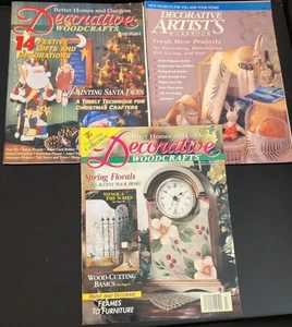 Vintage dekorative Holzhandwerk & Künstler Zeitschriften Lot (3) - Bild 1 von 10