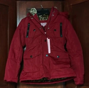 URBAN REPUBLIC RED ZIP/BUTTON WINTER COAT GIRLS SIZE 14 - Picture 1 of 3