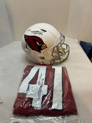 KENYAN DRAKE Authentic autographed helemt and jersey both coa cardinals - Image 1 of 3