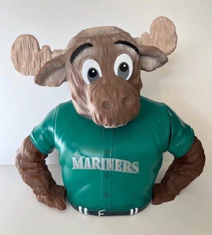 MLB Seattle Mariners Moose Key Bank Piggy Bank Mariners Mascot Green Jersey Cover