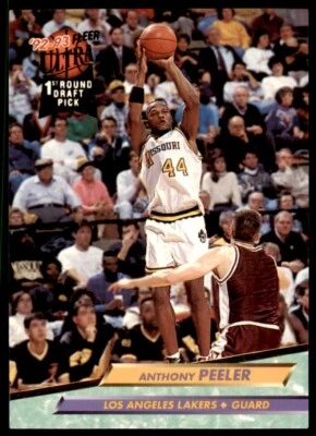 1992-93 Fleer Ultra. Anthony Peeler Los Angeles Lakers #196 - Image 1 of 2
