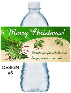 20 PEGATINAS DE CUMPLEAÑOS FIESTA DE NAVIDAD FAVORES BOTELLA DE AGUA ETIQUETAS - Imagen 1 de 1