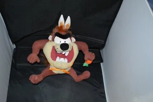 Looney Tunes 10" Tasmanian Devil Taz Easter Bunny Ears And Carrot LG3 plush - Picture 1 of 2
