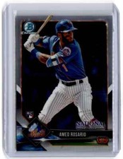 2018 Bowman Chrome National Convention Amed Rosario RC New York Mets #BNR-AR