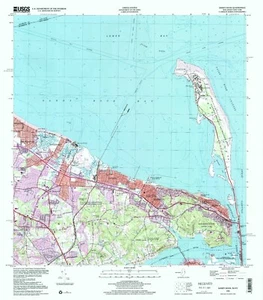 Sandy Hook NJ Topographic Map 1998 USGS – Premium Matte Print – Historic NJ Coas - Picture 1 of 1