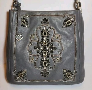 BRIGHTON MASTERPIECE ANJU ANISHA GREYHOUND JEWEL EMBELLISHED SHOULDER BAG MP$550 - Picture 1 of 21