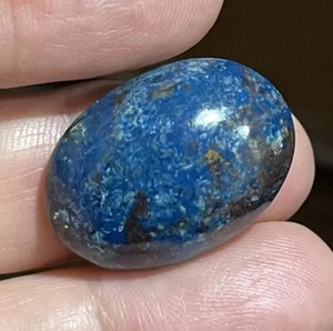 25,5 x 18 x 8,3 mm dunkelblauer Shattuckit oval Cabochon lose Edelstein - Bild 1 von 12