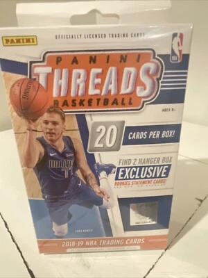 2018-19 Panini Threads Sealed Hanger Box Luka Doncic Trae Young Rookie RC Year - Image 1 of 4