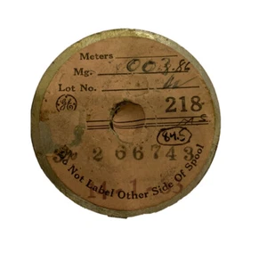 "Alambre fino de tungsteno vintage de 0,003"" de diámetro 845 metros NOS General Electric" - Imagen 1 de 1
