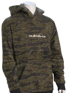 Quiksilver Boy's Essentials Polar Pullover Hoody - Woodland - New - Picture 1 of 1