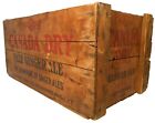 CANADA DRY PALE GINGER ALE VINT RED/BLACK INK STMPD WOOD BOX SODA SHIPPING CRATE
