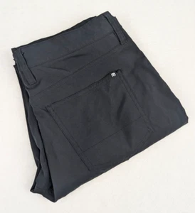 Travis Mathew Open to Close 5 Pocket Performance Pant Mens 34 Black Golf - Picture 1 of 8