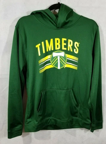MLS Official Portland Timbers Soccer Kids Youth Sweatshirt Hoodie Size XL 18 Cover