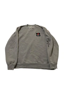 Cactus Jack Playstation Crewneck Vintage Logo Size Large Travis Scott - Picture 1 of 3