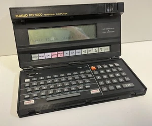 CASIO PB-1000 PERSONAL COMPUTER TESTED USED AS IS 1987 VINTAGE W/MANUAL - Picture 1 of 24