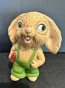 Bunny Rabbit Ceramic Figurine Easter Vintage - Picture 1 of 6