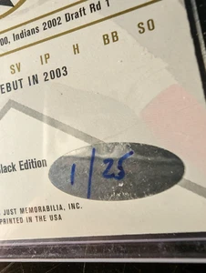 Jeremy Guthrie 2003 Just Minors BLACK Autographed 1/25 This card is #ONE of 25! - Picture 1 of 3