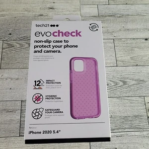 Tech21 Evo Check Series Flexible Case for Apple iPhone 12 mini - Pink - Picture 1 of 5