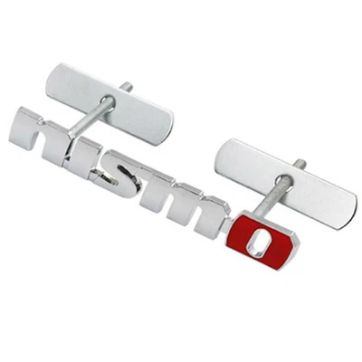 Calcomanía 3D de metal con emblema de rejilla frontal cromada NISMO Foto 1 de 3