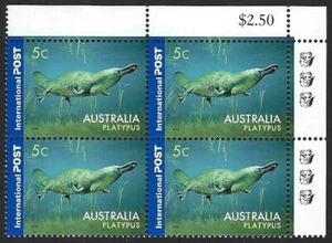 2006 Australia SG#2601 Platypus reprint 3 Koalas Top Right block of 4 mint MNH - Picture 1 of 1