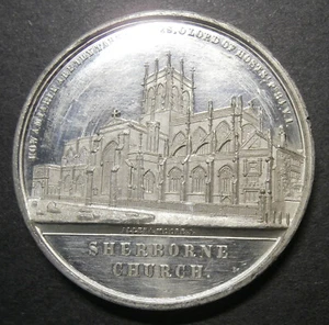UK medallion - Sherborne Church 1849 restoration - WM lustrous & hairlines 39mm - Picture 1 of 5