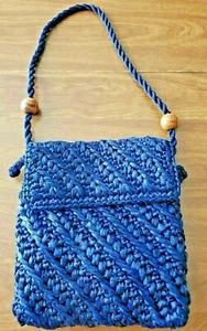 Vintage Walborg Raffia Straw Beaded Purse Made in Japan Exclusively for Walborg - Picture 1 of 12