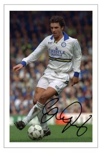 GARY SPEED Autógrafo Firmado FOTO Regalo Estampado de Firma LEEDS UNITED Fútbol - Imagen 1 de 1