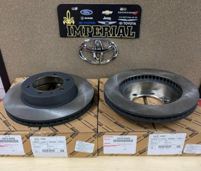 Toyota Tacoma Prerunner 2005-2015 genuino fabricante de equipos originales nuevos rotores de freno de disco delanteros X2 Foto 1 de 4