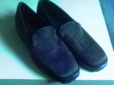 Mens Donald Pliner olive green SATIN DRESSY TUX SHOES loafers 10 M ITALY - Image 1 of 4