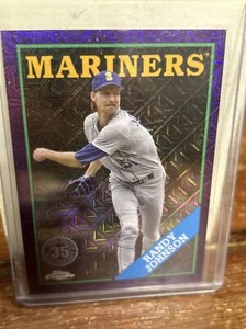 2023 Topps Series One Randy Johnson Purple Mojo /75 T88C-57 - Picture 1 of 3
