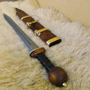 Espada Gladius Kingdom of Arms Roman Mainz 30" HECHA A MANO Damasco Acero JW-0555-SW - Imagen 1 de 15