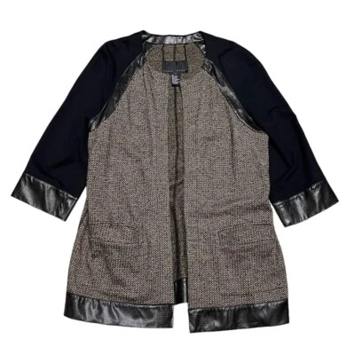 Yansi Fugel Designer Casual Work Office Light Cardigan Sweater Womens Large - Image 1 of 4