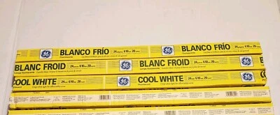 New Pack Of 6 GE Lighting Cool White F20W T12 Fluorescent Bulbs 980517 Hungary - Image 1 of 4