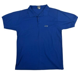 De Colección Le Tigre Azul Sólido Polo Manga Corta Dacron Poliéster Algodón Talla L - Imagen 1 de 7
