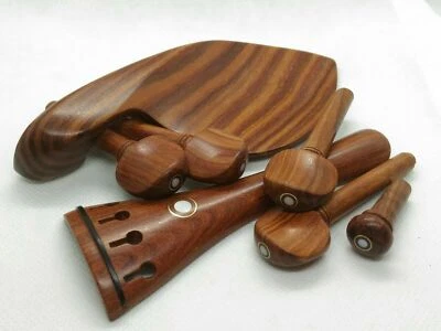 MONTATURA VIOLINO 4/4 PALISSANDRO MENTONIERA CORDIERA PIROLI OCCHIO - Immagine 1 di 4