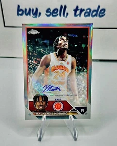 MACKENZIE MGBAKO 2023 Topps Chrome McDonalds All American Refractor AUTO HOOSIER - Picture 1 of 2